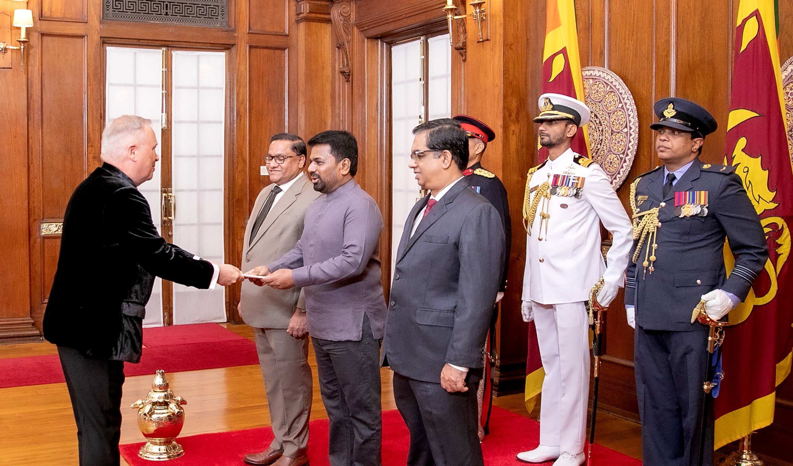 The Ambassador of the Republic of Iceland presents Credentials to Sri Lanka 