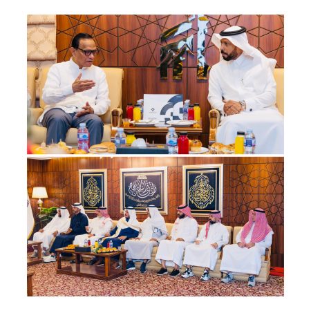 Ambassador Ameer Ajwad meets with New Service Provider of Sri Lankan Haj Pilgrims in Makkah