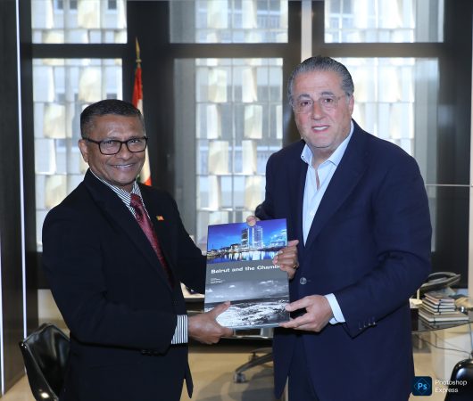 Ambassador-Designate of Sri Lanka, Anura Withanage, visits to Beirut Chamber of Commerce