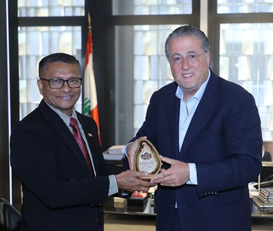 Ambassador-Designate of Sri Lanka, Anura Withanage, visits to Beirut Chamber of Commerce