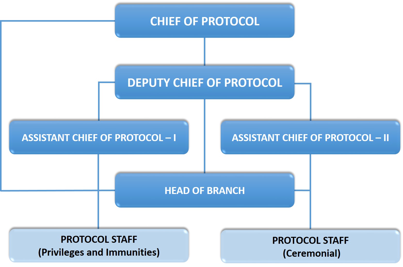 Organization Chart of the Protocol Division