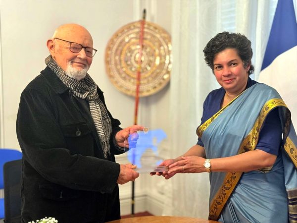 Sri Lanka Embassy in France honours Prof. Eric Meyer for his Distinguished Contribution to Sri Lanka Studies and France–Sri Lanka Relations