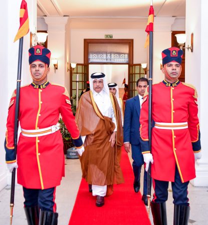 H.E. the Ambassador of the State of Qatar presents Credentials to Sri Lanka