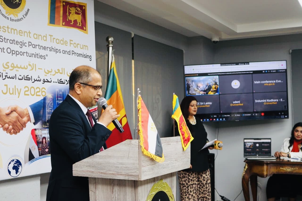 Sri Lankan Embassy in Cairo showcases country’s trade and investment potential promoting stronger bilateral partnerships between Sri Lanka and Egypt at the Arab–Asian Trade and Investment Forum, Cairo