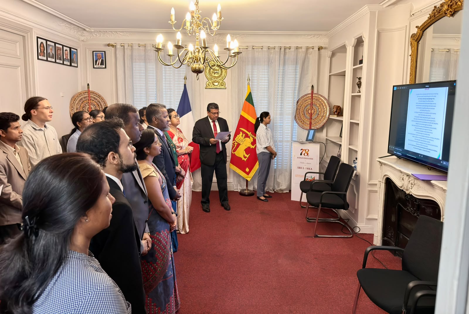 Sri Lanka Embassy in Paris marks National Integrity Week with Integrity Pledge