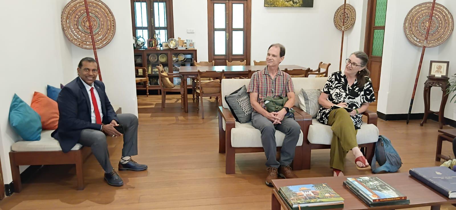 Embassy facilitates academic collaborations between the Sri Palee Campus and Randolph College, Virginia