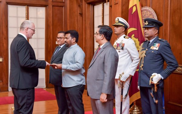 H.E. the Ambassador of the Republic of Slovenia presents Credentials to Sri Lanka