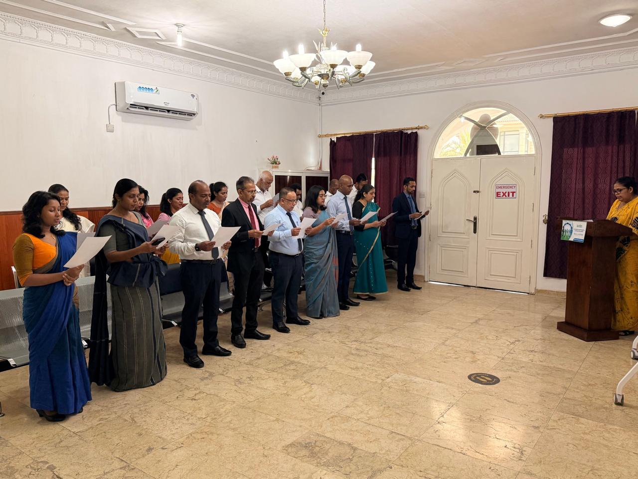 Embassy of Sri Lanka in Qatar Joins the National Integrity Week 2026 Commemoration