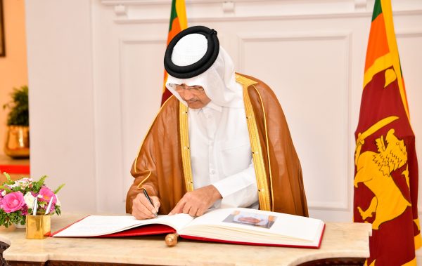 H.E. the Ambassador of the State of Qatar presents Credentials to Sri Lanka
