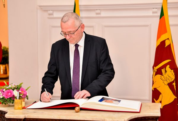 H.E. the Ambassador of the Republic of Slovenia presents Credentials to Sri Lanka