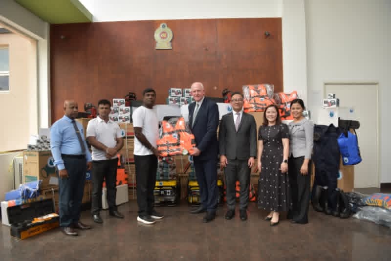 Humanitarian and Search-and-Rescue Equipment Donated to Disaster Management Centre in Sri Lanka