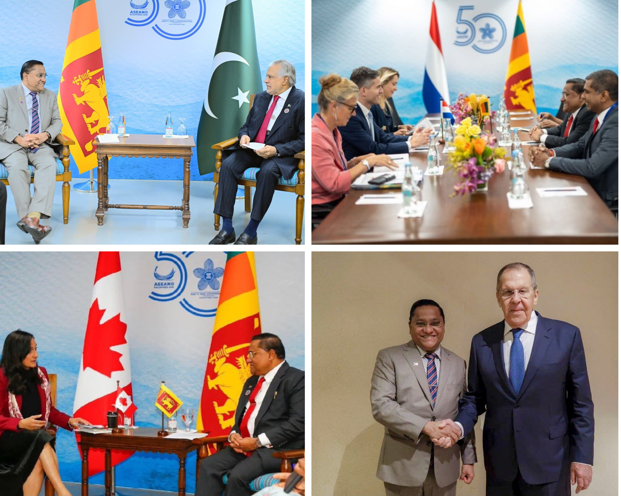 Minister Vijitha Herath attends the 33rd ASEAN Regional Forum and 50th Anniversary of the Treaty of Amity and Cooperation (TAC) in Southeast Asia, in Manila.