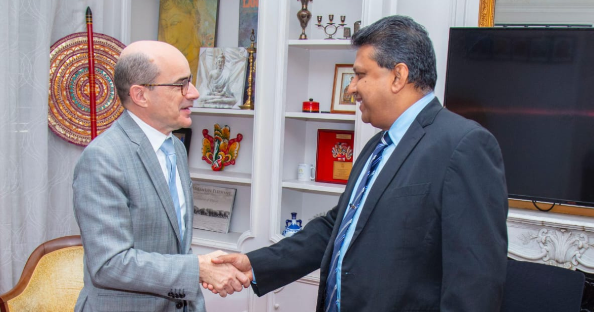 The newly appointed Ambassador-designate to France assumes duties