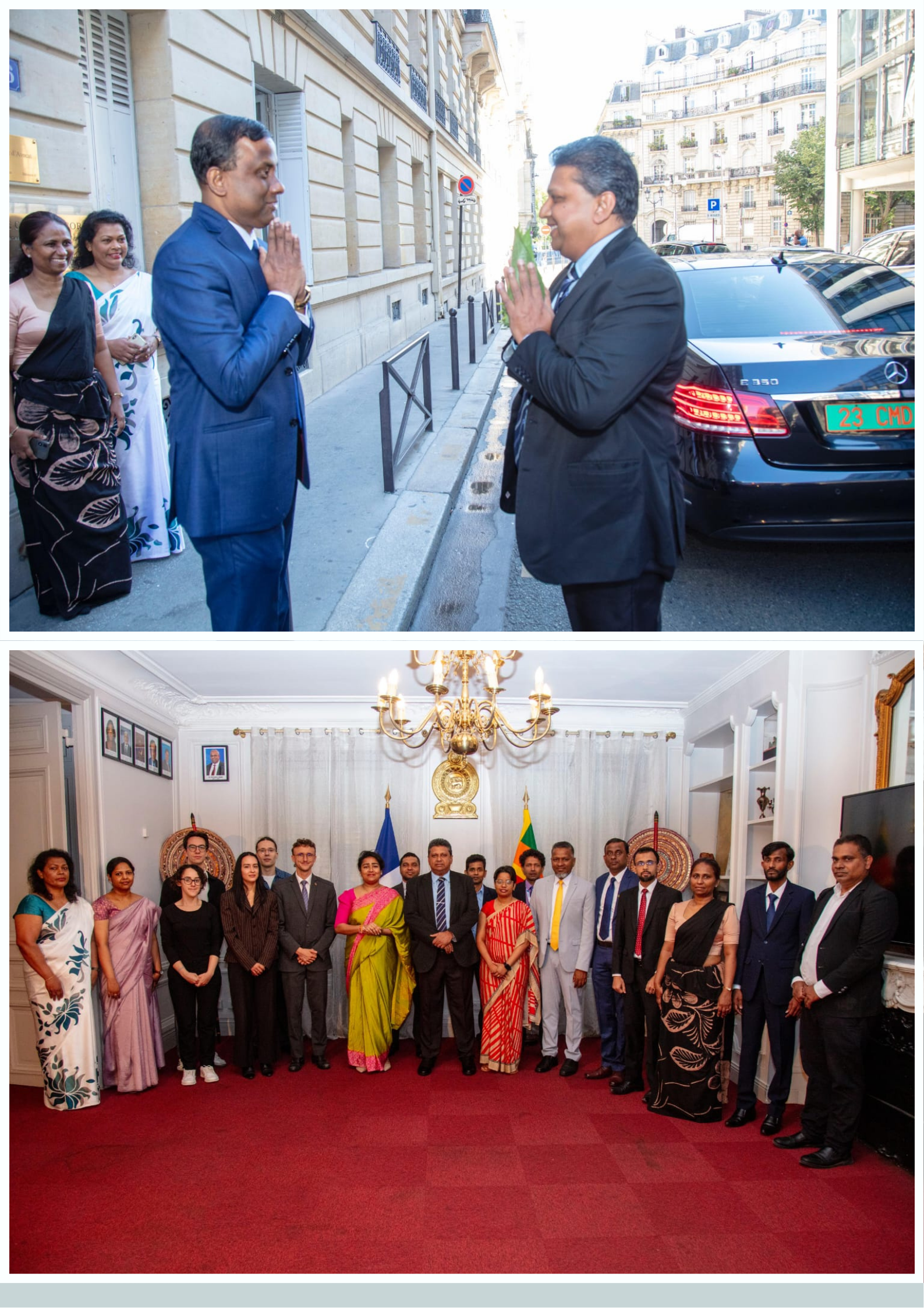 The newly appointed Ambassador-designate to France assumes duties