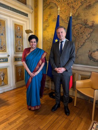 Ambassador of Sri Lanka in France meets Secretary General of the French Foreign Ministry