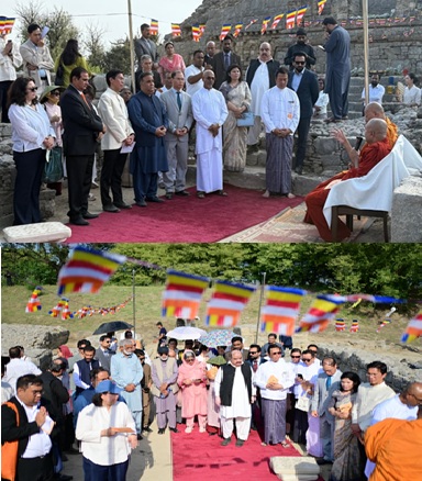 High Commission of Sri Lanka and Partner Missions, with Punjab Archaeology Department, Mark Vesak Day at Dharmarajika Stupa, Taxila