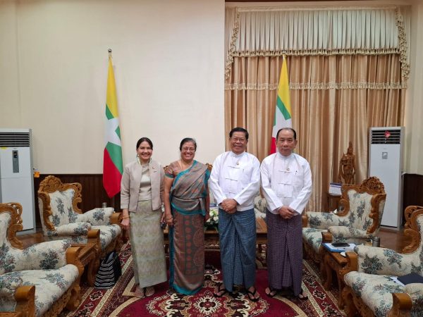 The Ambassador meets the Union Ministers for Foreign Affairs and Investment and Foreign Economic Relations of Myanmar