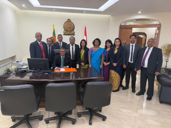 Ambassador-Designate Anura Withanage Assumes Duties in Lebanon
