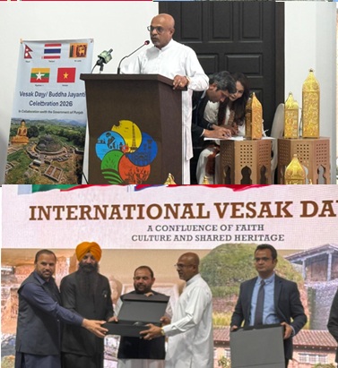 High Commission of Sri Lanka and Partner Missions, with Punjab Archaeology Department, Mark Vesak Day at Dharmarajika Stupa, Taxila