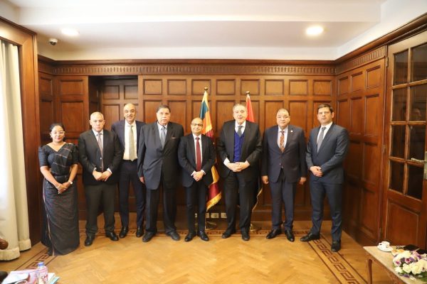 Ambassador of Sri Lanka engages in discussions with the Chairman and Board of Directors of the Alexandria Chamber of Commerce to enhance trade and economic cooperation between Sri Lanka and Egypt.