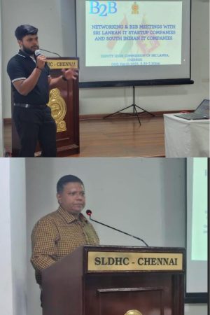 Sri Lanka Deputy High Commission in Chennai Hosted Networking & B2B Meetings between Sri Lankan IT Start-up Companies and Established South Indian IT Companies
